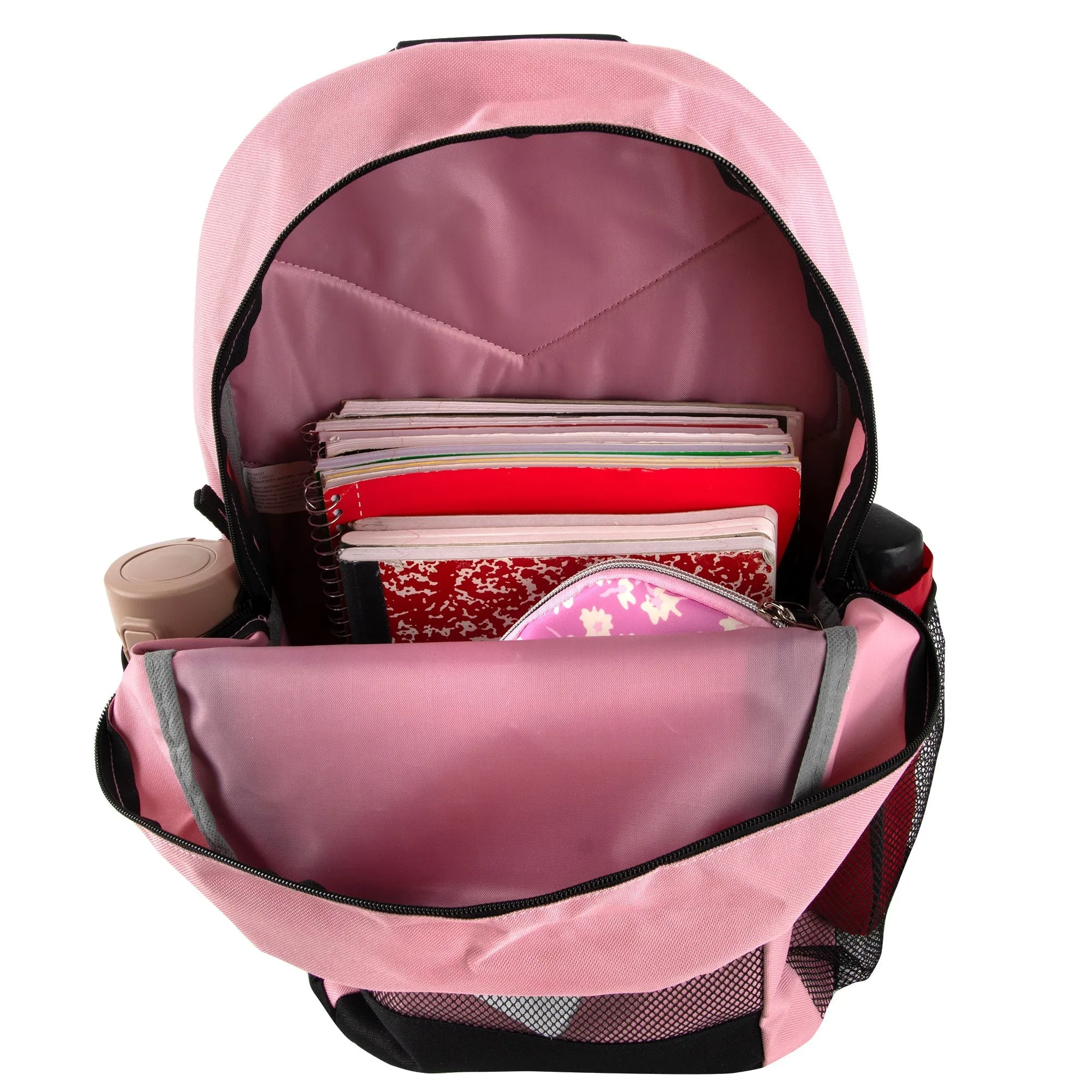 18-Inch Multi-Pocket Reflective Backpack -  3 Girls Colors