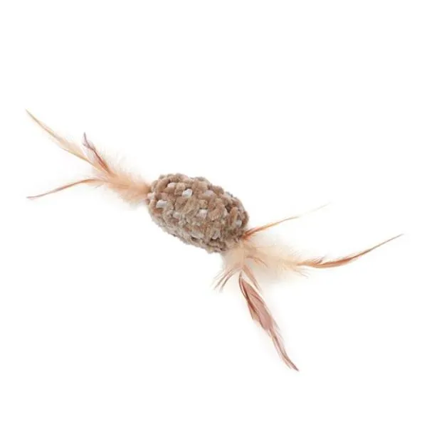 2 Pack Cara Cat Chenille Cat Toy - 7cm x 3cm x 3cm