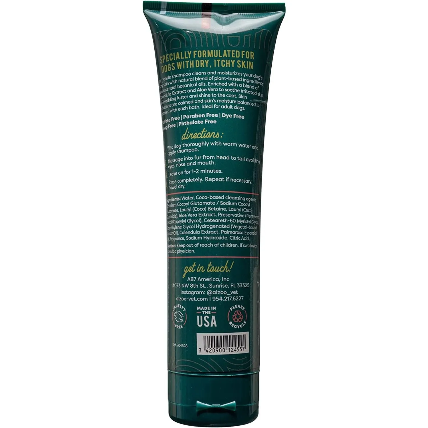 ALZOO Anti-Itch Shampoo for Dogs 8 oz.