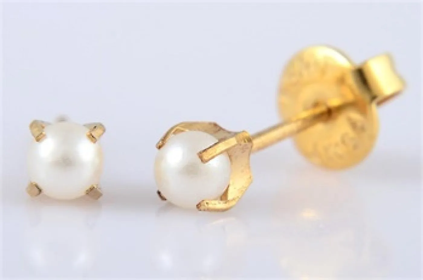 **At Home Piercing Cartridge** Gold-plated 3.5mm Pearl (1 pair) - 38-419