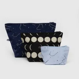 Baggu Go Pouch Set - Night Sky