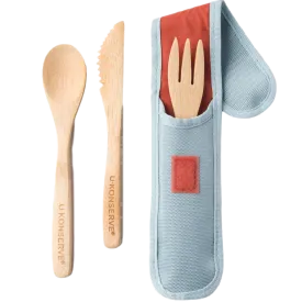 Bamboo Cutlery Set - Seafoam