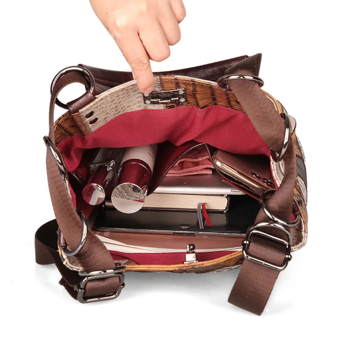 Boho Womens Bucket Backpack Purse Western Backpack