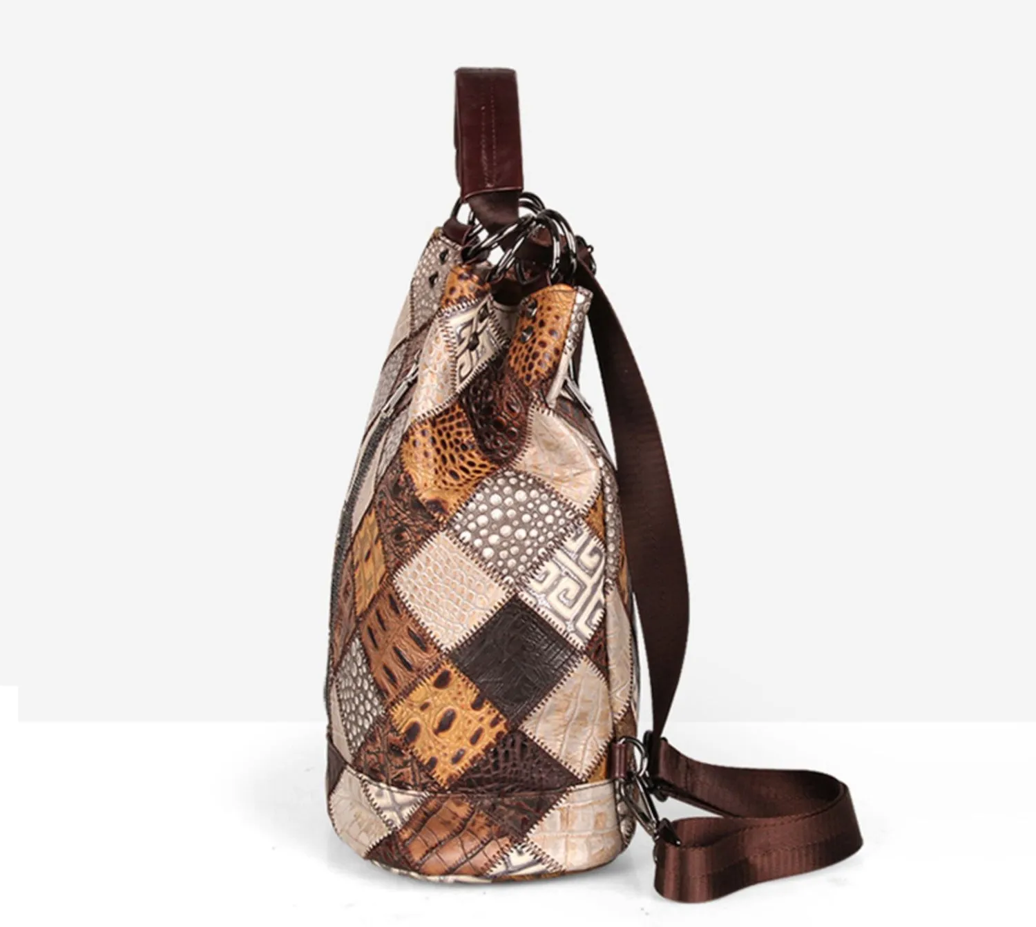 Boho Womens Bucket Backpack Purse Western Backpack