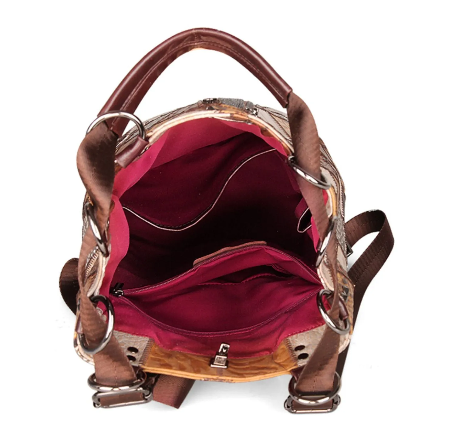Boho Womens Bucket Backpack Purse Western Backpack