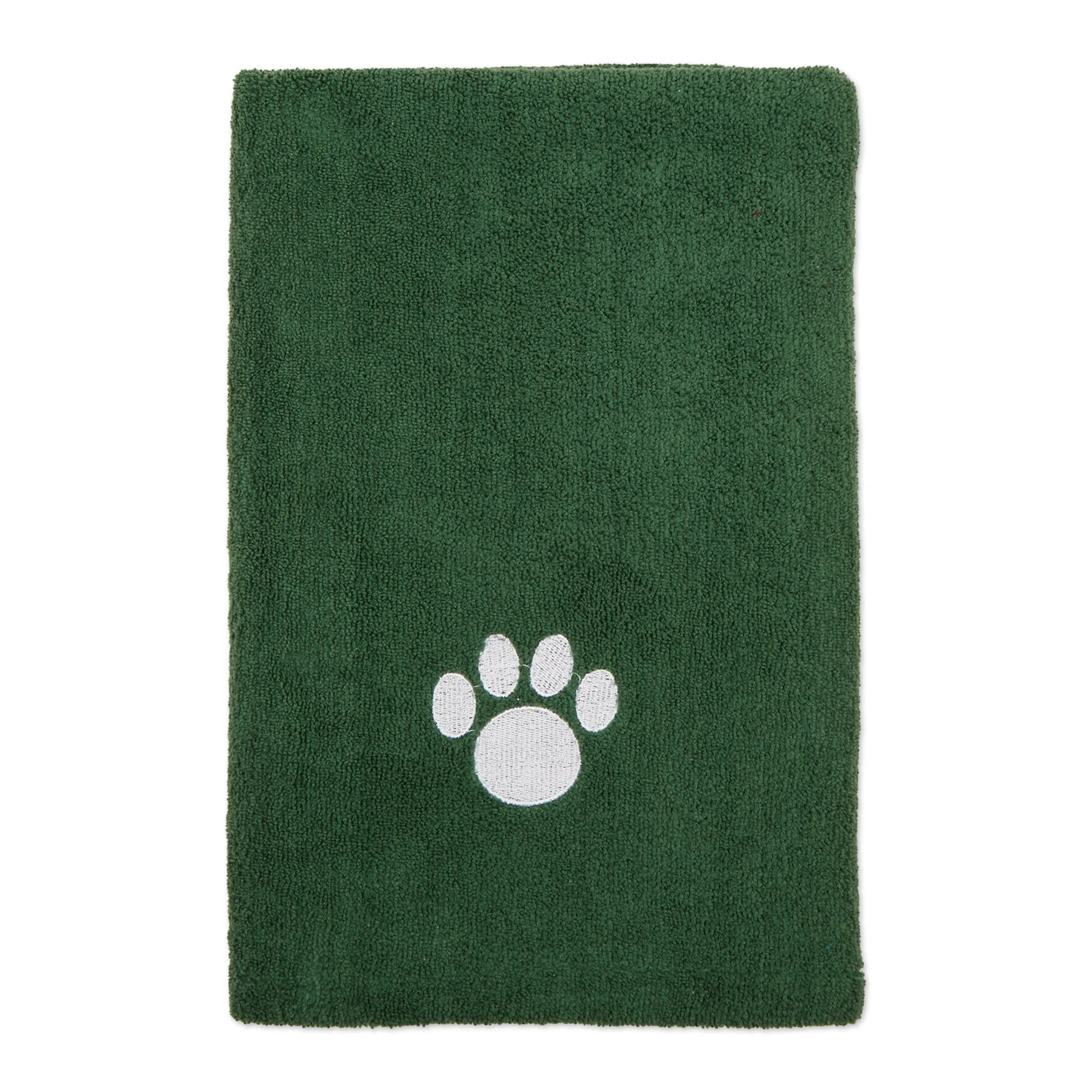 Bone Dry Large Pet Towel, Absorbent Microfiber, Hunter Green, 41x23.5"