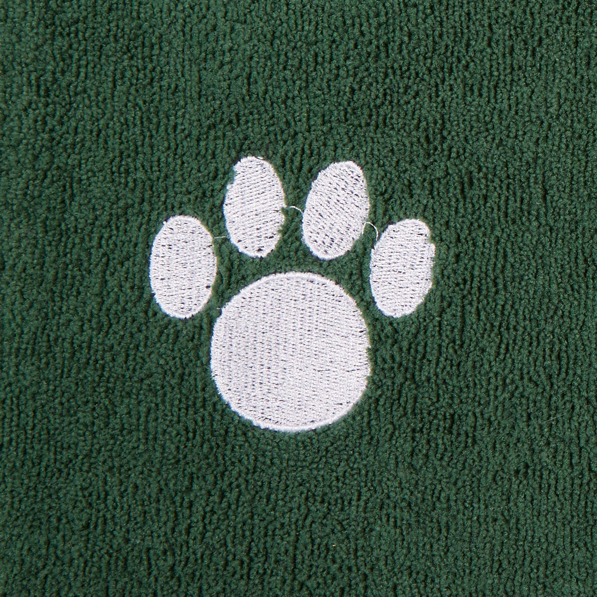 Bone Dry Large Pet Towel, Absorbent Microfiber, Hunter Green, 41x23.5"
