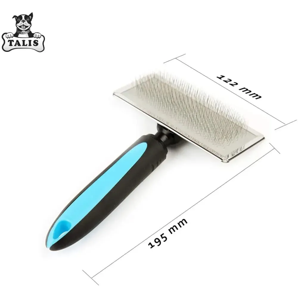 Brush Pet Slicker Grooming Dog Cat Hair Shedding Comb Self Cleaning Fur Tool