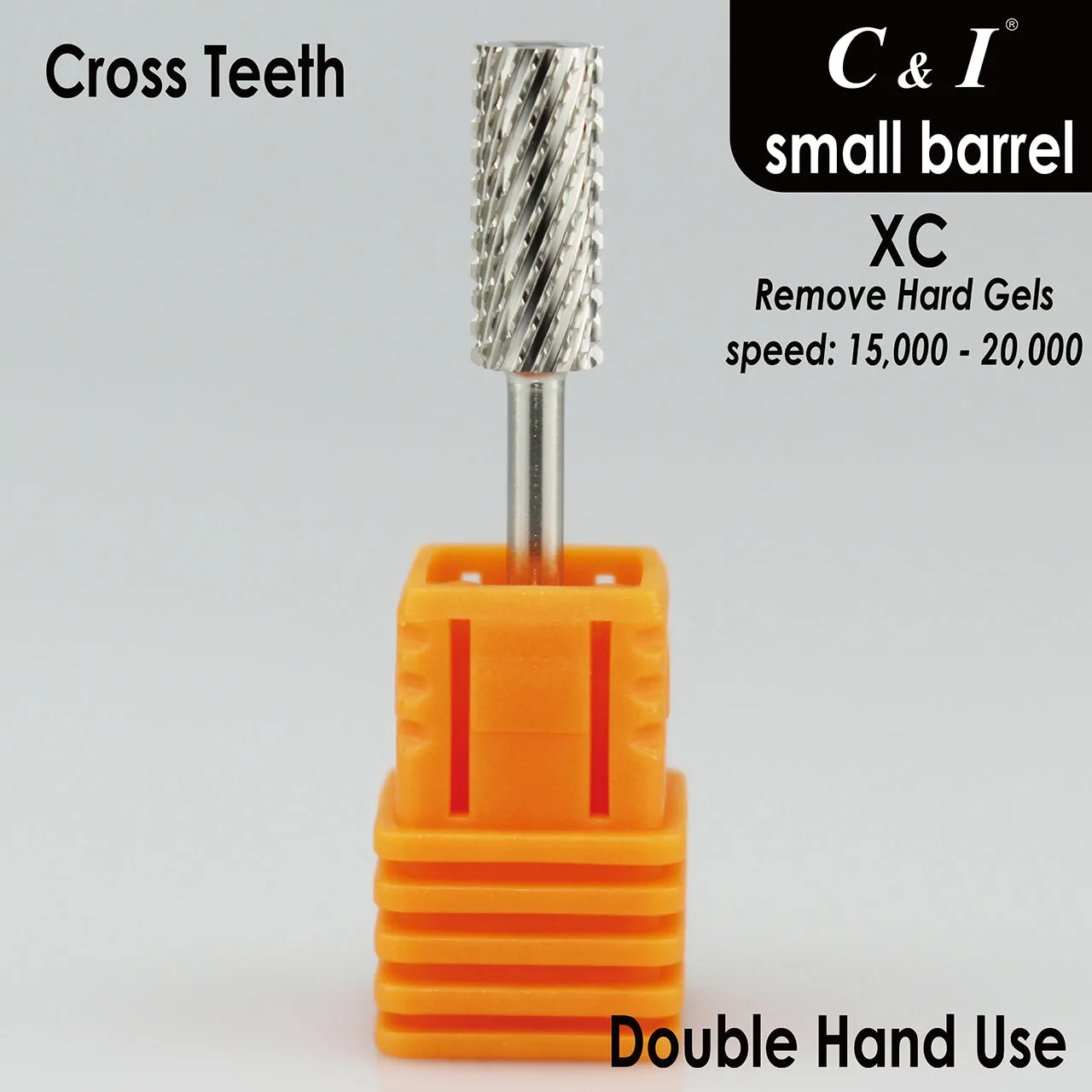 C&I Nail Drill Bits Professional Efile for Electric Nail Drill Machine Basic E-File for Nail Techs Small Barrel Version