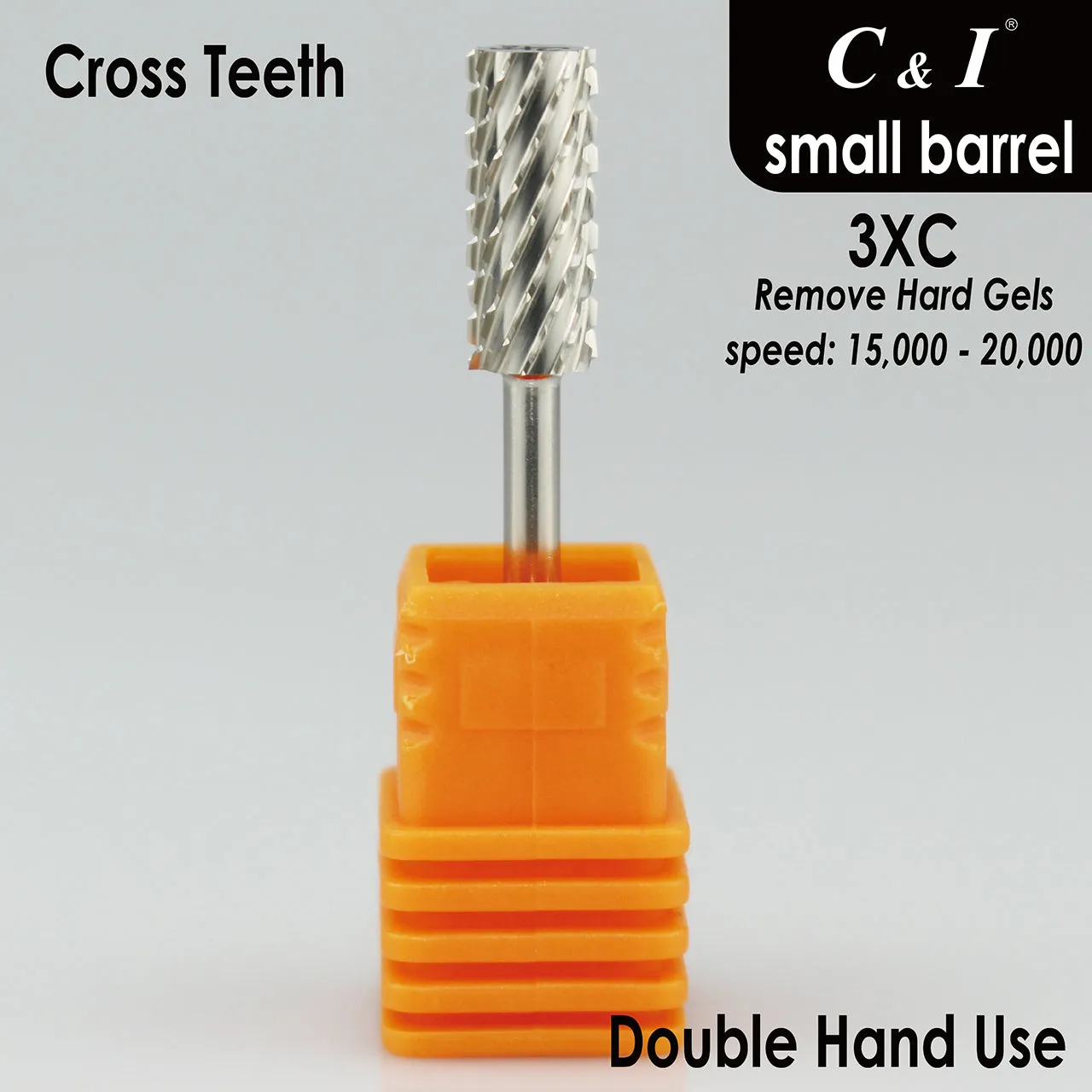 C&I Nail Drill Bits Professional Efile for Electric Nail Drill Machine Basic E-File for Nail Techs Small Barrel Version