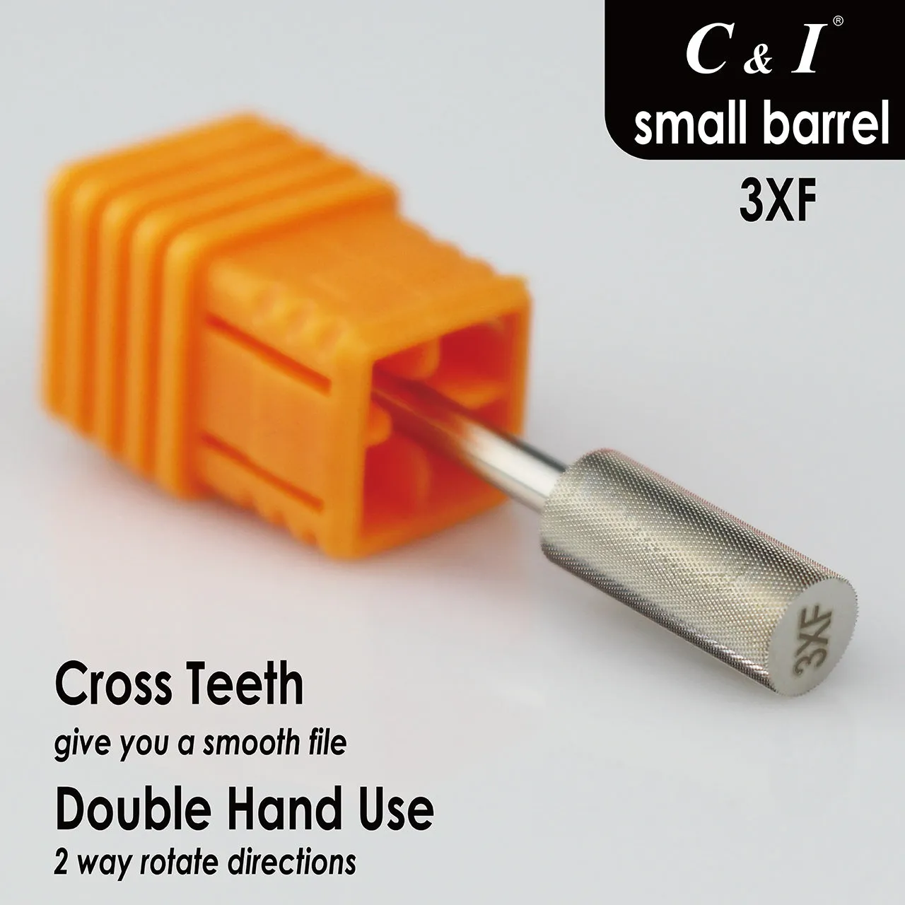 C&I Nail Drill Bits Professional Efile for Electric Nail Drill Machine Basic E-File for Nail Techs Small Barrel Version
