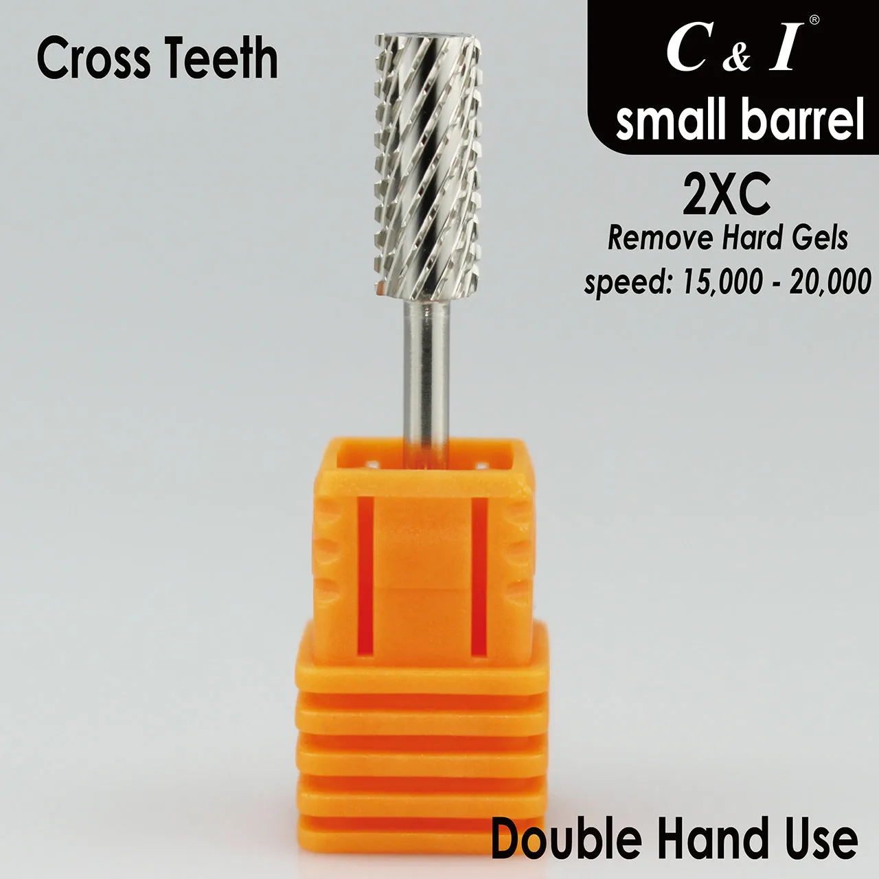 C&I Nail Drill Bits Professional Efile for Electric Nail Drill Machine Basic E-File for Nail Techs Small Barrel Version