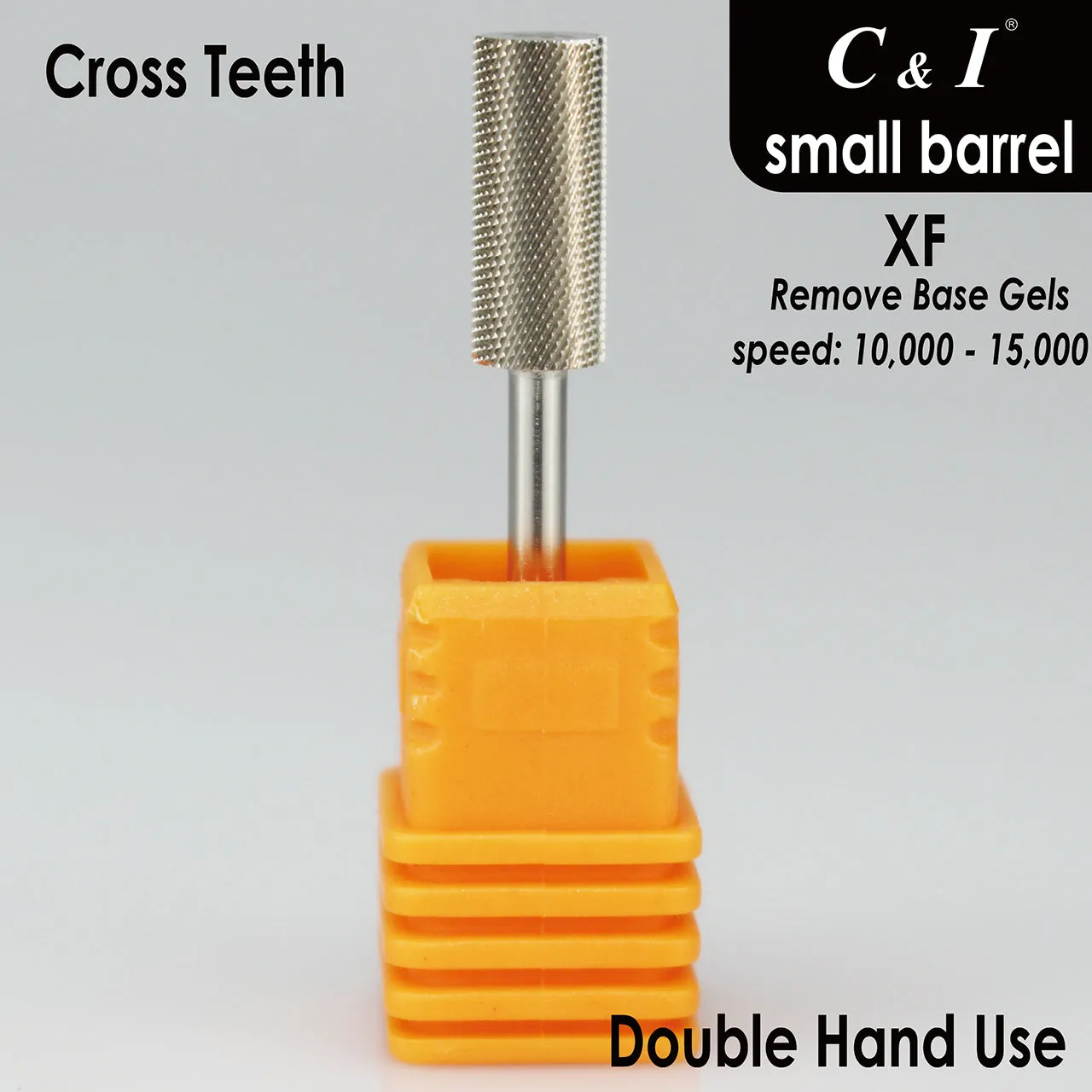 C&I Nail Drill Bits Professional Efile for Electric Nail Drill Machine Basic E-File for Nail Techs Small Barrel Version