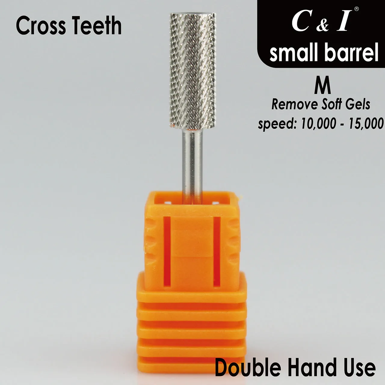 C&I Nail Drill Bits Professional Efile for Electric Nail Drill Machine Basic E-File for Nail Techs Small Barrel Version