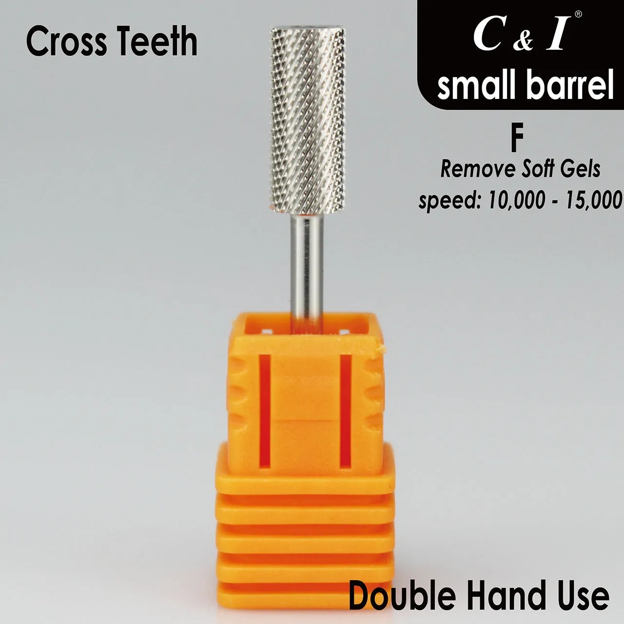 C&I Nail Drill Bits Professional Efile for Electric Nail Drill Machine Basic E-File for Nail Techs Small Barrel Version