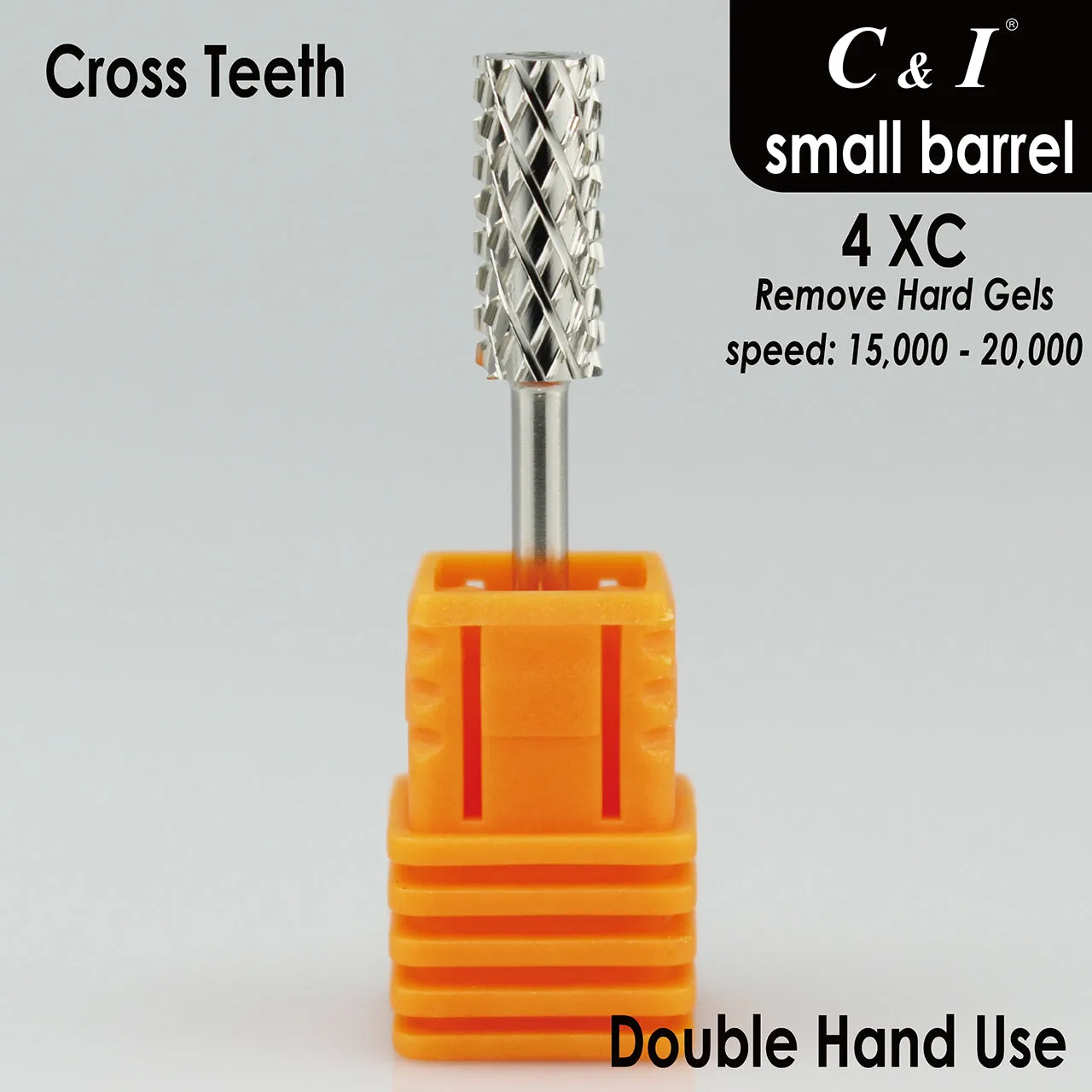 C&I Nail Drill Bits Professional Efile for Electric Nail Drill Machine Basic E-File for Nail Techs Small Barrel Version