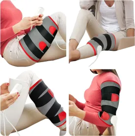 Comfytemp Heating Pad for Leg Pain & Cramps Relief Fathers Day Dad Gift, Wearable Knee Heating Pads for Knee Pain, FSA HSA Eligible Wrap Around Heating Pad for Shin Splint/Calf/Arm Gift for Man (S/M)