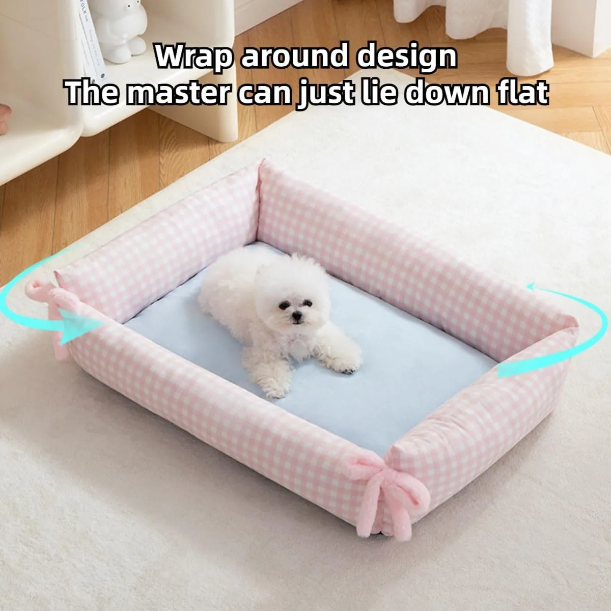 Dog Sleeping Pad Washable Pet Bedding Kitten Sleeping Pad Cat Nest Dog Lounge Bed Pet Bed Pet Cat Pad Soft Dog Bed Pet Floor Mat for All Seasons (Coffee,X-Large)