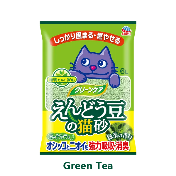 Earth Pet Green Pea Green Tea Clumping Cat Litter 6L