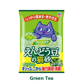 Earth Pet Green Pea Green Tea Clumping Cat Litter 6L
