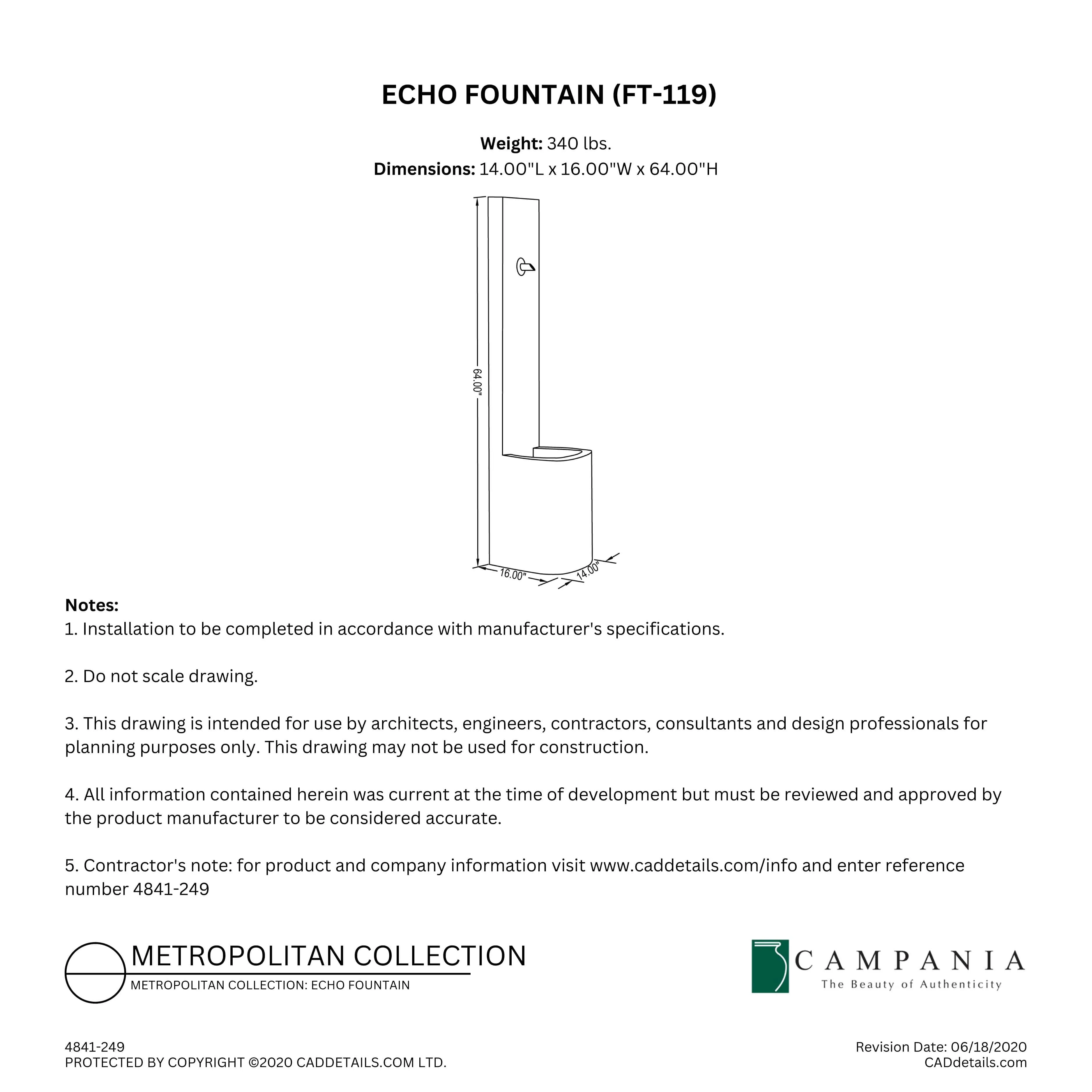 Echo Fountain Campania International