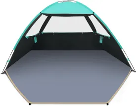 Gorich Beach Tent Sun Shelter for 3/4-5/6-7/8-10 Person with UPF 50 UV Protection, Lightweight & Easy Setup Beach Shade Canopy, Portable Beach Shade Tent Beach Cabana