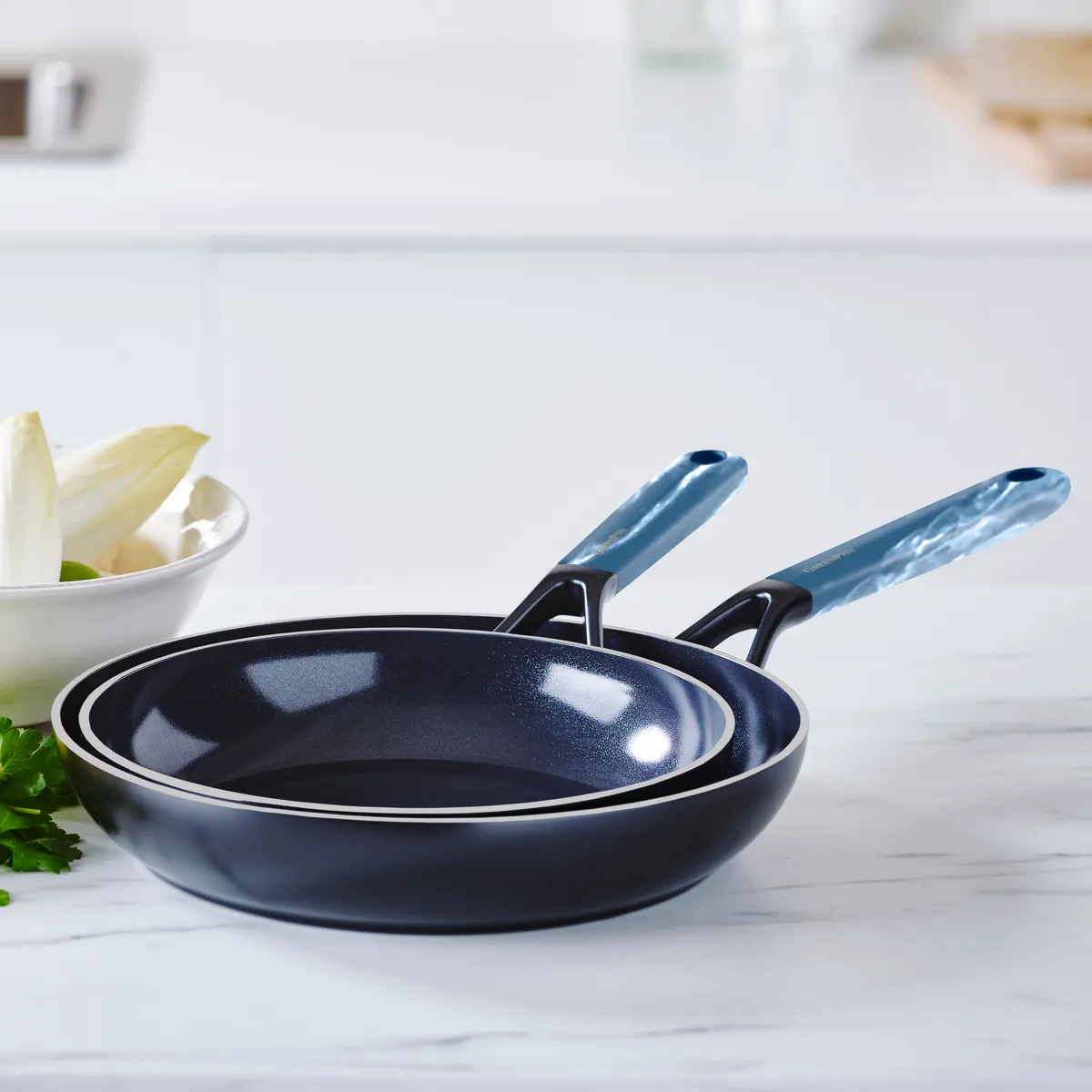 GreenPan Design Series 6-Piece Ceramic Nonstick Cookware Set | Lapis Blue