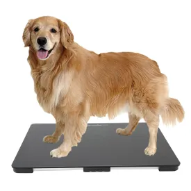 Helsevesen Dog Scale, Medium Breed Veterinary Scale (10g) Accuracy, Red LED, 28 x 18 inch Tempered Glass Platform with Anti Slip Sticker, Digital Pet Scales PS-220M