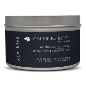 Kin Kind Calming Rose Deodorizing Pet Candle 8oz