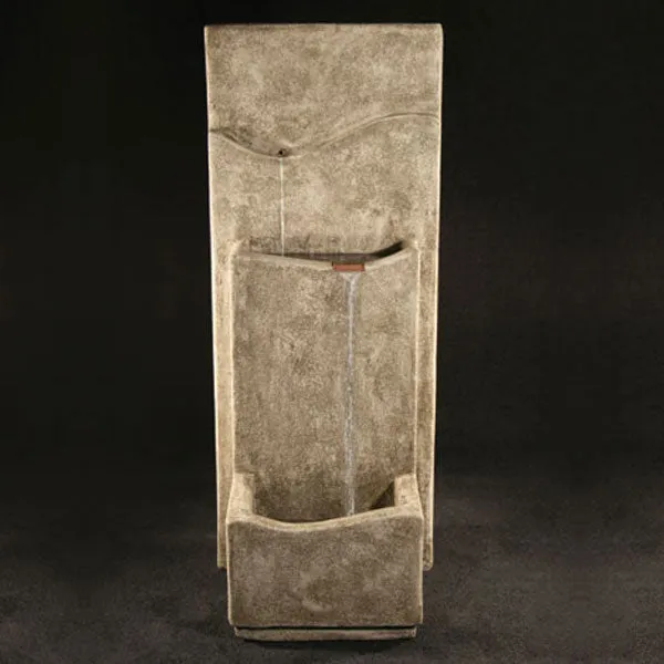 Modern Wall Fountain Fiore Stone