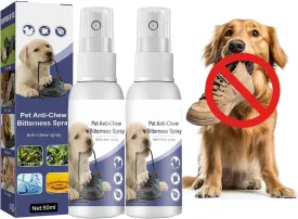 No Chew Spray for Dogs Bitter Spray for Puppies Stop Dogs from Chewing Furniture Spray Anti Licking for Dog Bitter Spray Deterrent Formula for Puppies Alcohol Free Gentle on Dog 3.4 fl.oz (2*50 mL)