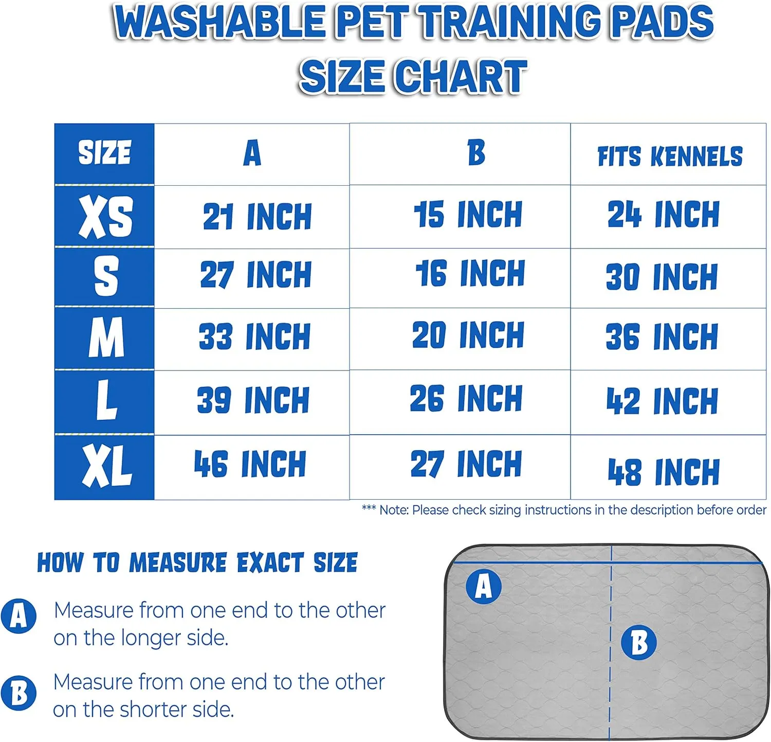 Pet Magasin Highly Absorbent Reusable Washable Pet Pads for Crate or Training with Waterproof Bottom (Pack of 3) (Pack of 3) (Grey, 39x26 Inch)