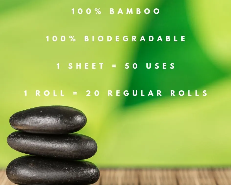 Reusable Bamboo Kitchen Paper Towels - Tree-Free, Eco-Friendly Rolls, 4-Pack