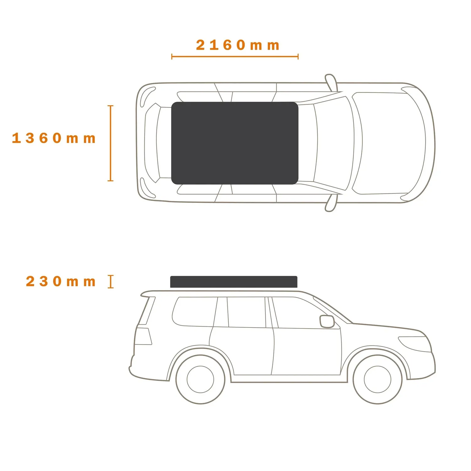 Ridgeback Hard Shell Roof Top Tent - Darche - T050801554T