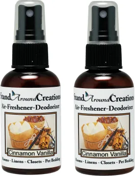 Set of 2 - Concentrated Spray For Room/Linen/Room Deodorizer/Air Freshener - 2 fl oz - Scent - Cinnamon Vanilla - The scent of spicy cinnamon w/sweet vanilla.