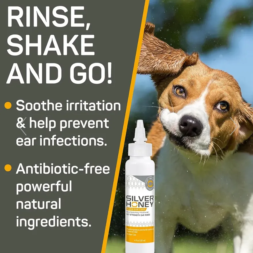 Silver Honey Rapid Ear Care Vet Strength Ear Rinse