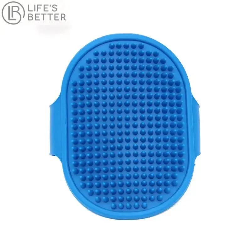 Soft Rubber Pet Washing Grooming Brush