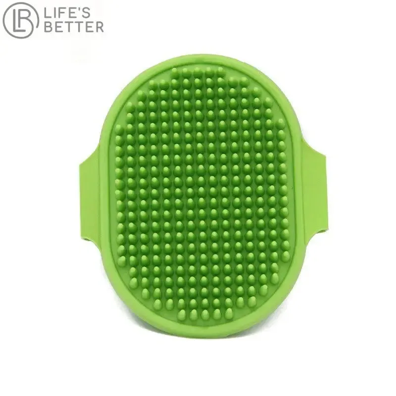 Soft Rubber Pet Washing Grooming Brush