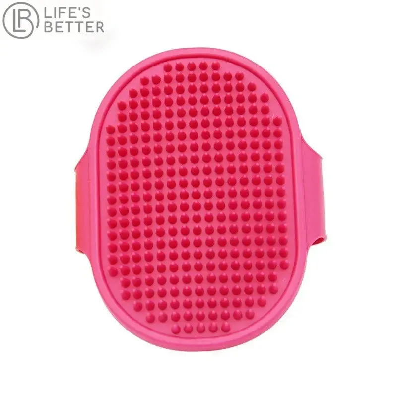 Soft Rubber Pet Washing Grooming Brush
