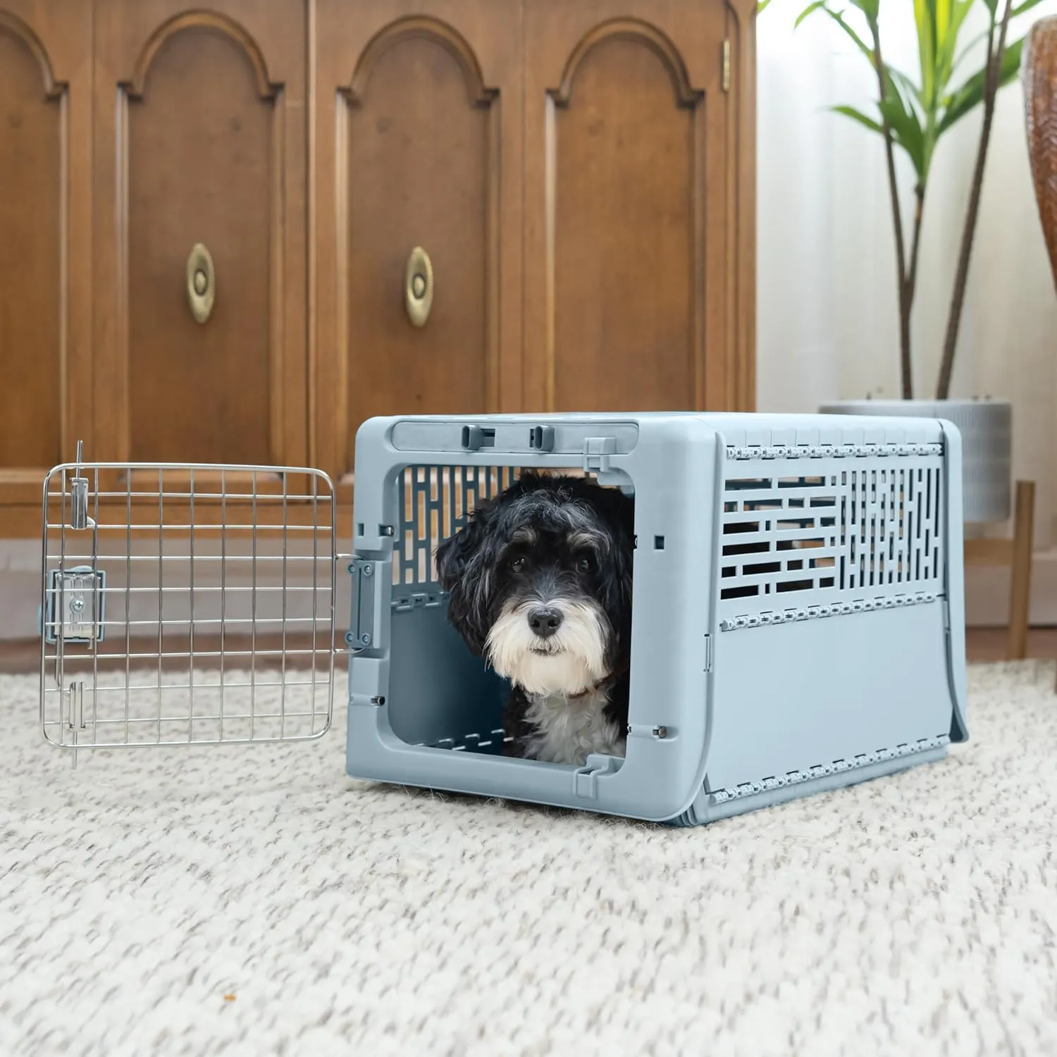 SportPet Designs Collapsible Pet Kennel, 19" X-Small (Blue)