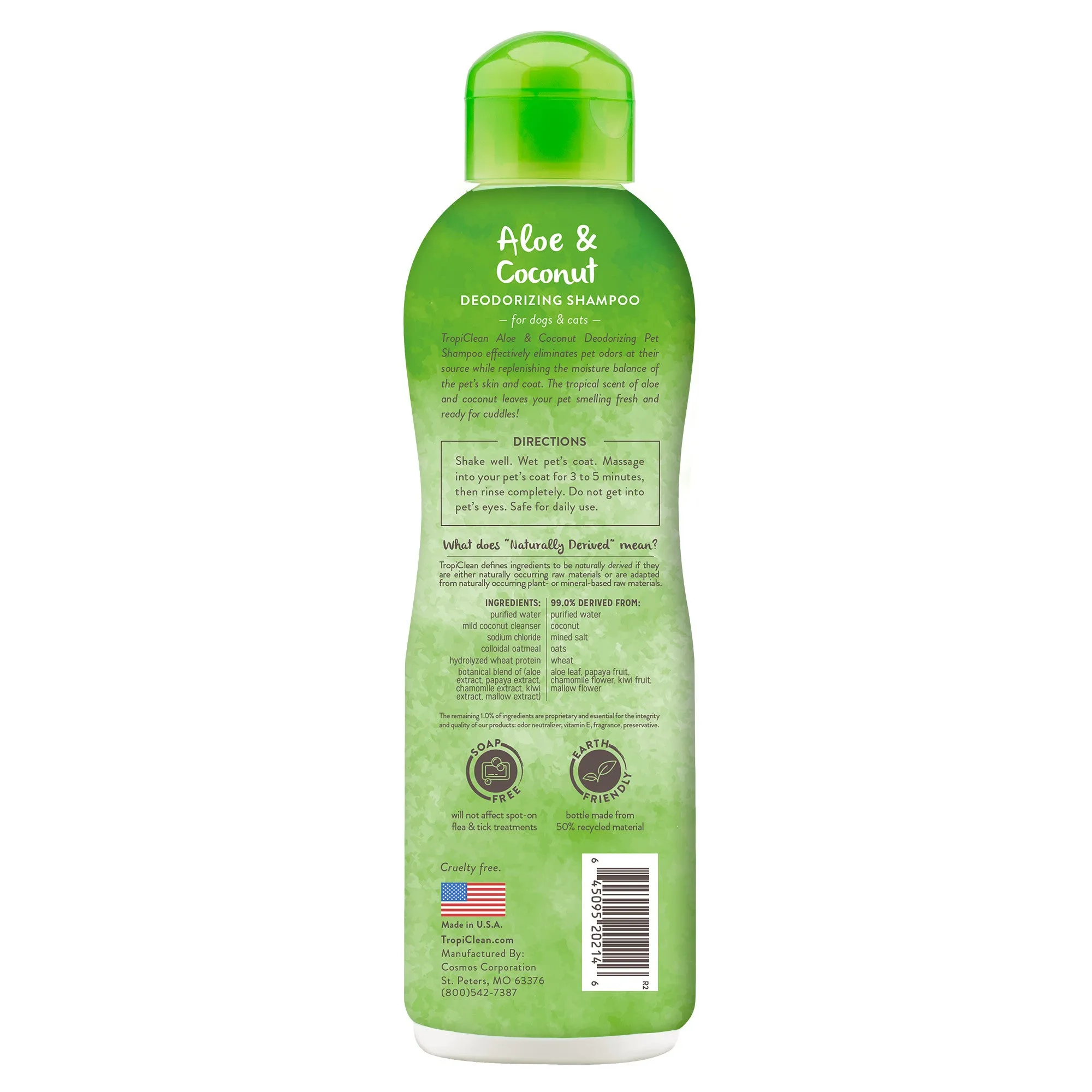 Tropiclean Aloe Vera Deodorizing Pet Shampoo
