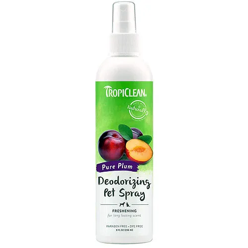 Tropiclean Dog Deodorizing Spray Plum 8 Oz.
