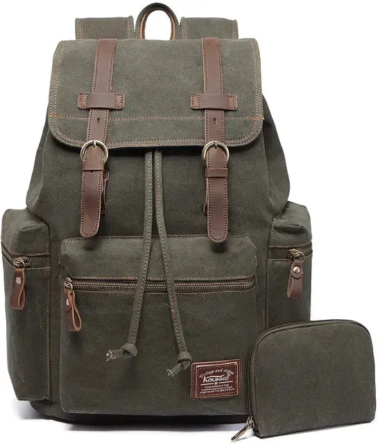 Vintage canvas Backpacks Bags Travel Students Casual For Hiking Travel Camping Backpack