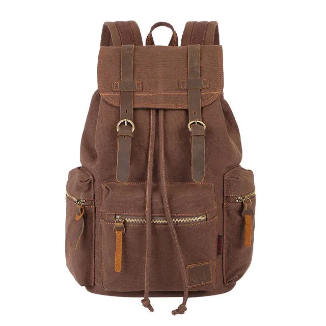Vintage canvas Backpacks Bags Travel Students Casual For Hiking Travel Camping Backpack