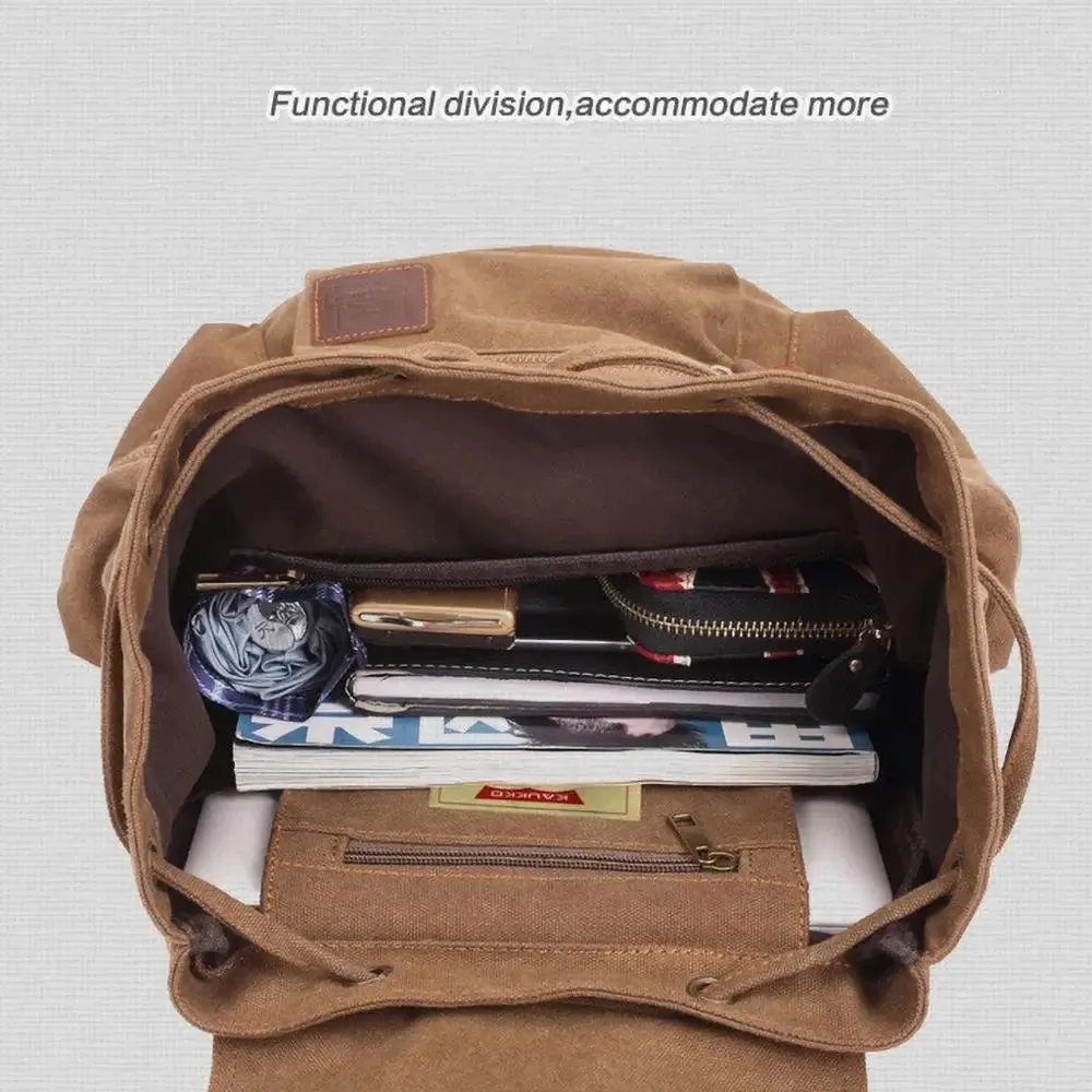 Vintage canvas Backpacks Bags Travel Students Casual For Hiking Travel Camping Backpack
