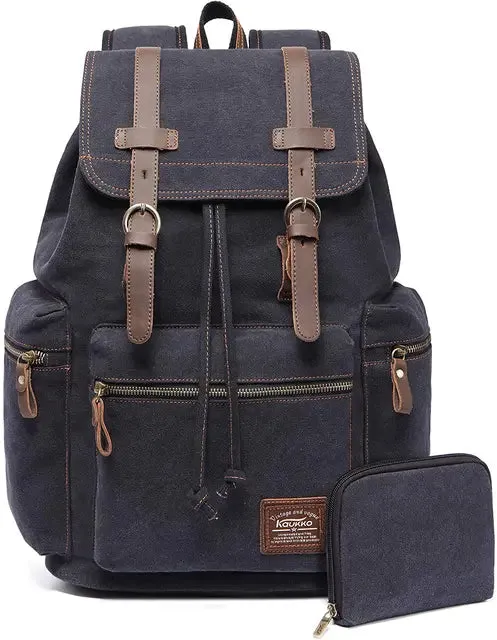 Vintage canvas Backpacks Bags Travel Students Casual For Hiking Travel Camping Backpack