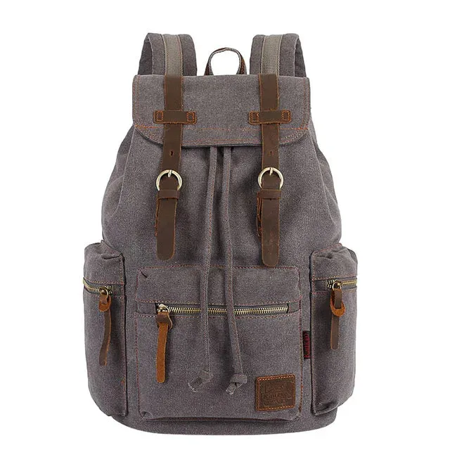 Vintage canvas Backpacks Bags Travel Students Casual For Hiking Travel Camping Backpack