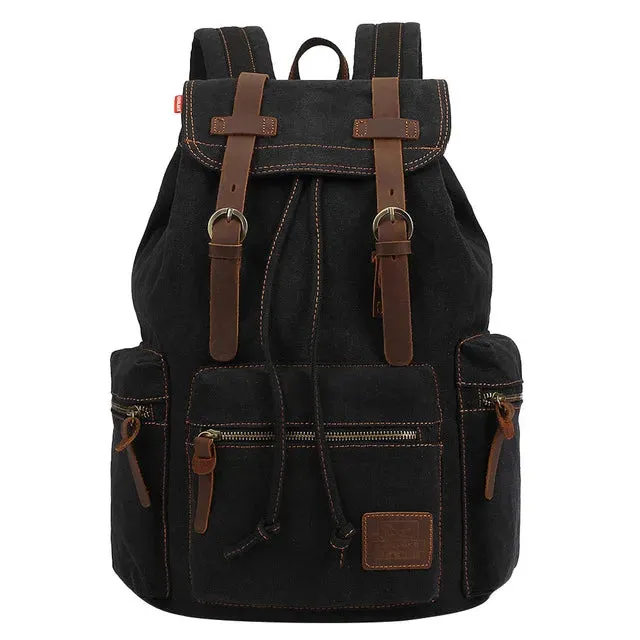 Vintage canvas Backpacks Bags Travel Students Casual For Hiking Travel Camping Backpack
