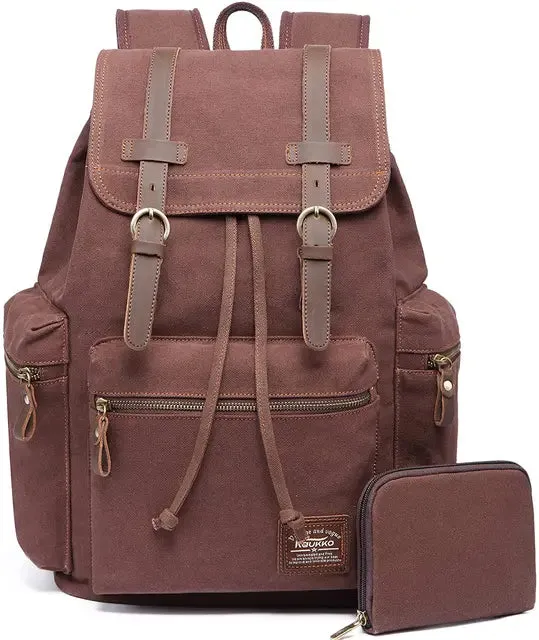 Vintage canvas Backpacks Bags Travel Students Casual For Hiking Travel Camping Backpack