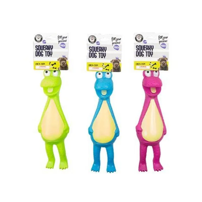 Vinyl Frog Dog Toy - 23cm
